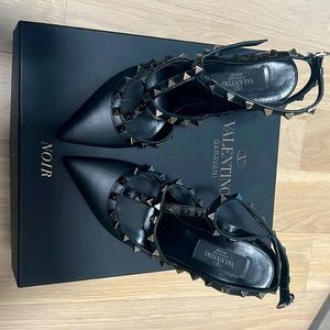 Valentino Garavani studded ankle strap heels